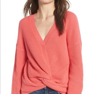 BP M Twist Front Sweater
